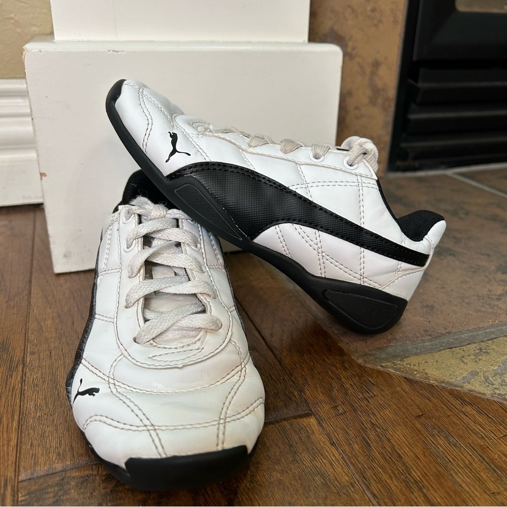 Puma White Black Classic Sneakers Kids 13C